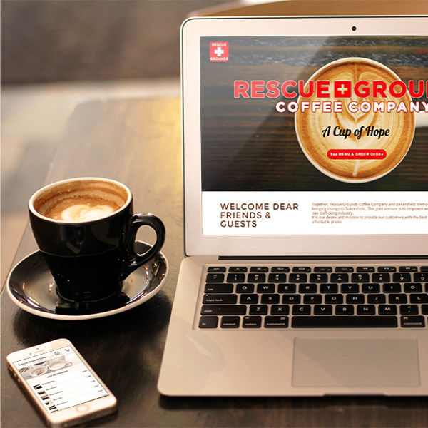 Rescue Grounds Coffee Shop Website Design